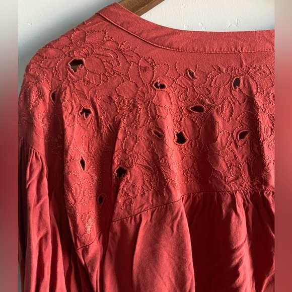 Torrid - Copper Challis Beaded Top - Picture 8 of 11